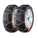 Sniega ķēdes, mangāna tērauds, vilces, riepu, sudraba, 2 gab.