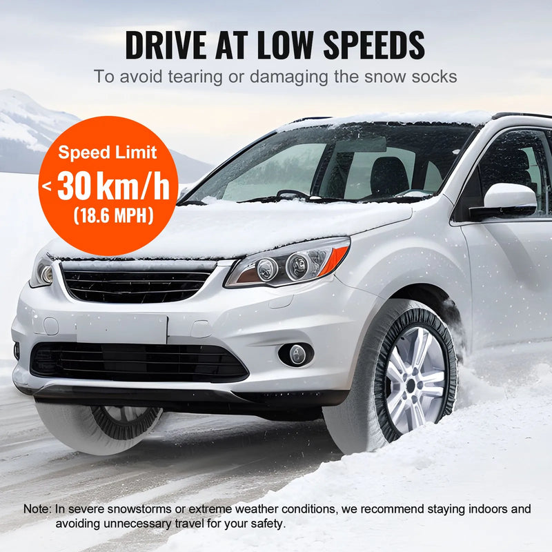 Sniega zeķes, sabiezinātas, riepu vilces pārvalki, 2 gab., L izmērs