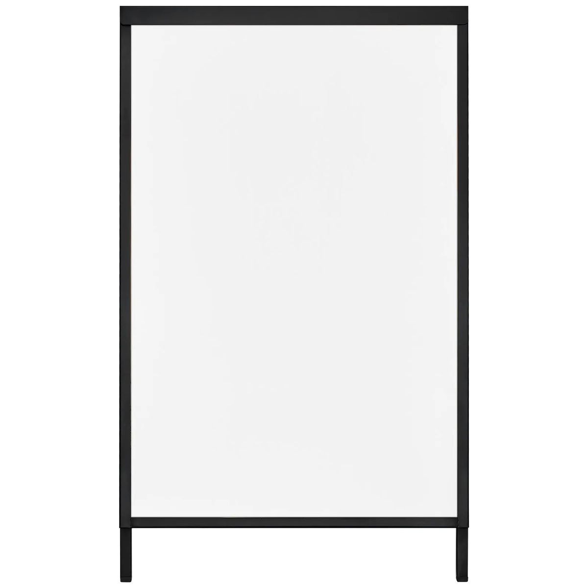 VEVOR A-Frame Pavement Sign 61 × 91 cm, Durable Double-Sided Foldable Sandwich Board Poster Holder with Sliding Frame, Steel Outdoor Advertising Stand for Business Street Signage (Frame Only)