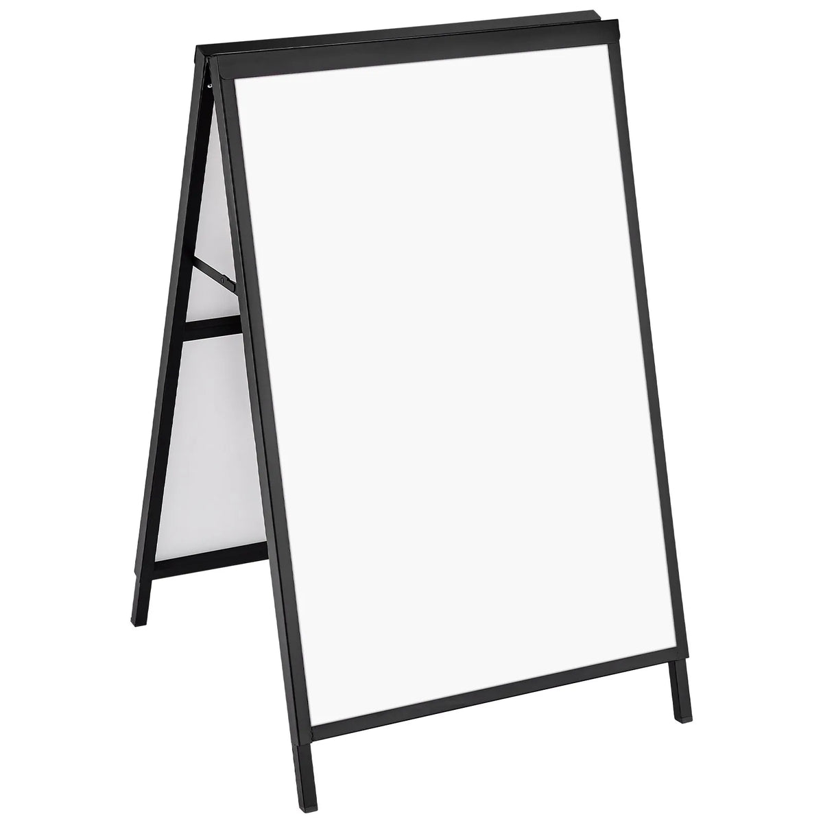 VEVOR A-Frame Pavement Sign 61 × 91 cm, Durable Double-Sided Foldable Sandwich Board Poster Holder with Sliding Frame, Steel Outdoor Advertising Stand for Business Street Signage (Frame Only)