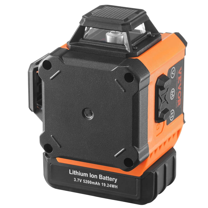 VEVOR zaļās krustlīnijas lāzera nivelieris, pašnivelējošs, augstas precizitātes mērīšanai, darbības attālums līdz 30,48 m