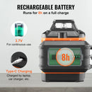 VEVOR zaļās krustlīnijas lāzera nivelieris, pašnivelējošs, augstas precizitātes mērīšanai, darbības attālums līdz 30,48 m