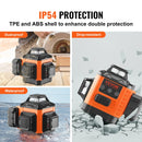 VEVOR zaļās krustlīnijas lāzera nivelieris, pašnivelējošs, augstas precizitātes mērīšanai, darbības attālums līdz 30,48 m