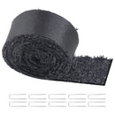 VEVOR gumijas mulča ainavu labiekārtošanai, pārstrādātas gumijas mulčas paklājs 3048 x 114 mm, pastāvīgs gumijas celiņš, dabīga izskata melna mulčas dārza apmale augiem, dārzeņiem un ziedu dārza barjerai - ZEMLETES.LV