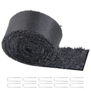VEVOR gumijas mulča ainavu labiekārtošanai, pārstrādātas gumijas mulčas paklājs 3048 x 114 mm, pastāvīgs gumijas celiņš, dabīga izskata melna mulčas dārza apmale augiem, dārzeņiem un ziedu dārza barjerai - ZEMLETES.LV