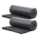 VEVOR gumijas mulča ainavu labiekārtošanai, 2 ruļļi pārstrādātas gumijas mulčas paklāja 2440 x 560 mm, pastāvīgs gumijas celiņš, dabīga izskata melna mulčas apmale augiem, dārzeņiem un ziedu dārza barjerai - ZEMLETES.LV