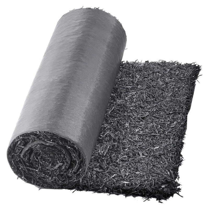 VEVOR gumijas mulča ainavu labiekārtošanai, pārstrādātas gumijas mulčas paklājs 2440 x 560 mm, pastāvīgs gumijas celiņš, dabīga izskata melna mulčas dārza apmale augiem, dārzeņiem un ziedu dārza barjerai - ZEMLETES.LV
