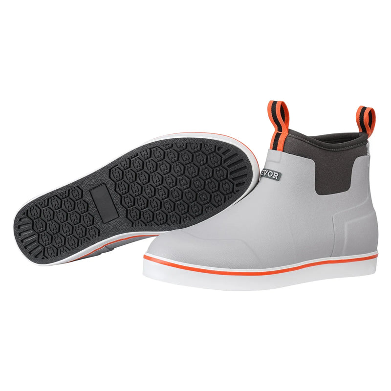 44_VEVOR vīriešu laivu zābaki — ūdensizturīgi makšķerēšanas un lietus zābaki, neslīdoši potīšu gumijas āra darba apavi, siltināti dārza un dubļu zābaki, viegli un izturīgi rūpniecībai un lauksaimniecībai, ES izmērs 44