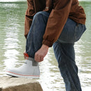 44_VEVOR vīriešu laivu zābaki — ūdensizturīgi makšķerēšanas un lietus zābaki, neslīdoši potīšu gumijas āra darba apavi, siltināti dārza un dubļu zābaki, viegli un izturīgi rūpniecībai un lauksaimniecībai, ES izmērs 44