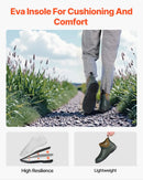 39_VEVOR sieviešu laivu zābaki — ūdensizturīgi makšķerēšanas un lietus zābaki, neslīdoši potīšu gumijas zābaki ar neoprēnu, siltināti dārza un dubļu zābaki, viegli un izturīgi rūpniecībai un lauksaimniecībai, ES izmērs 39