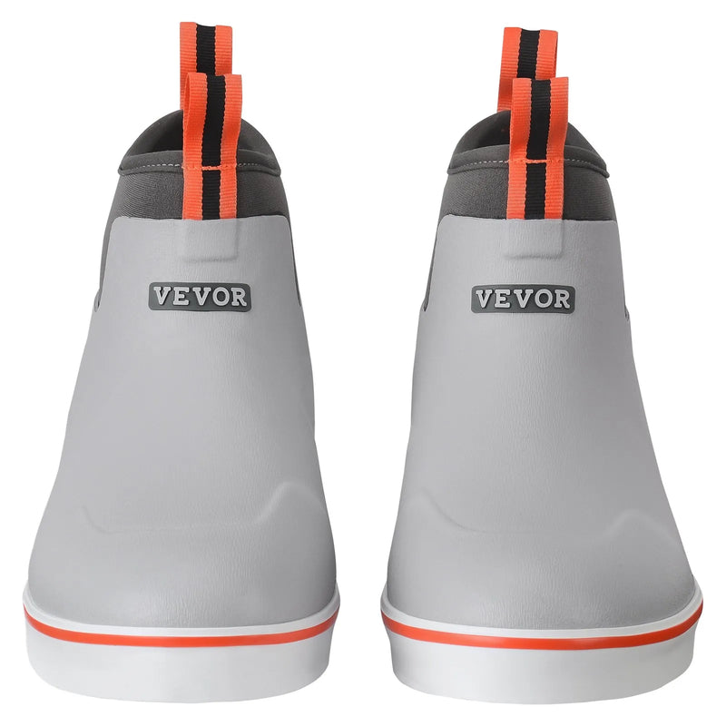 47_VEVOR vīriešu laivu zābaki — ūdensizturīgi makšķerēšanas un lietus zābaki, neslīdoši potīšu gumijas āra darba apavi, siltināti dārza un dubļu zābaki, viegli un izturīgi rūpniecībai un lauksaimniecībai, ES izmērs 47