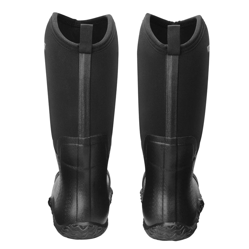 44_VEVOR vīriešu gumijas zābaki ar tērauda purngalu, aizsargapavi — ūdensizturīgi lietus un makšķerēšanas zābaki, neslīdoši viegli un izturīgi āra darba apavi rūpniecībai, būvniecībai un lauksaimniecībai, ES izmērs 44