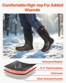 44_VEVOR vīriešu gumijas zābaki ar tērauda purngalu, aizsargapavi — ūdensizturīgi lietus un makšķerēšanas zābaki, neslīdoši viegli un izturīgi āra darba apavi rūpniecībai, būvniecībai un lauksaimniecībai, ES izmērs 44