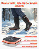 43_VEVOR vīriešu gumijas zābaki ar tērauda purngalu — ūdensizturīgi lietus un makšķerēšanas zābaki, neslīdoši, viegli un izturīgi āra darba apavi rūpniecībai, būvniecībai un lauksaimniecībai, ES izmērs 43