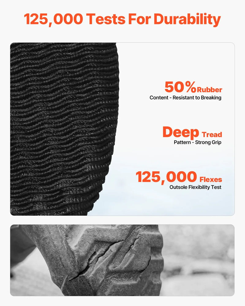 38_VEVOR sieviešu laivu zābaki — ūdensizturīgi makšķerēšanas un lietus zābaki, neslīdoši potīšu gumijas zābaki ar neoprēnu, siltināti dārza un dubļu zābaki, viegli un izturīgi rūpniecībai un lauksaimniecībai, ES izmērs 38