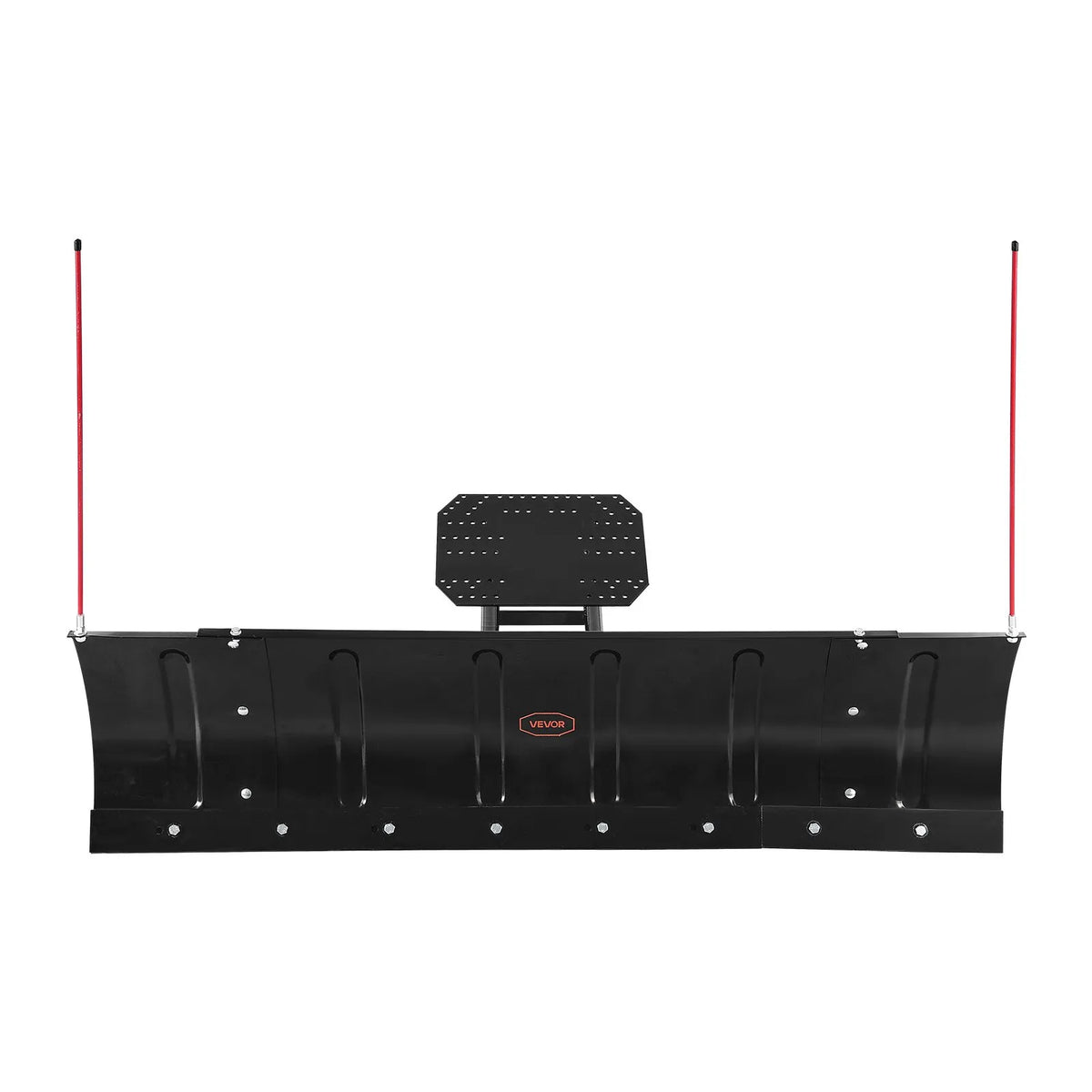 Snow Shovel, Adjustable Width 109/152 cm, Universal Mount Kit with Rubber Guard, Heavy-Duty Steel Blade, Suitable for Most UTV and ATV