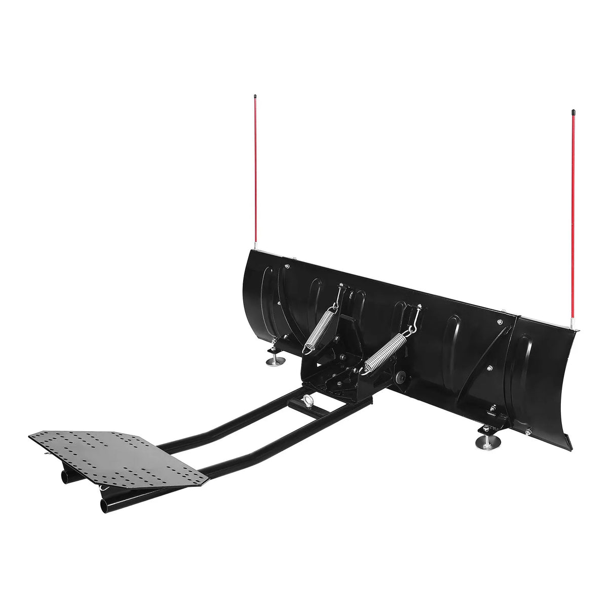 Snow Shovel, Adjustable Width 109/152 cm, Universal Mount Kit with Rubber Guard, Heavy-Duty Steel Blade, Suitable for Most UTV and ATV