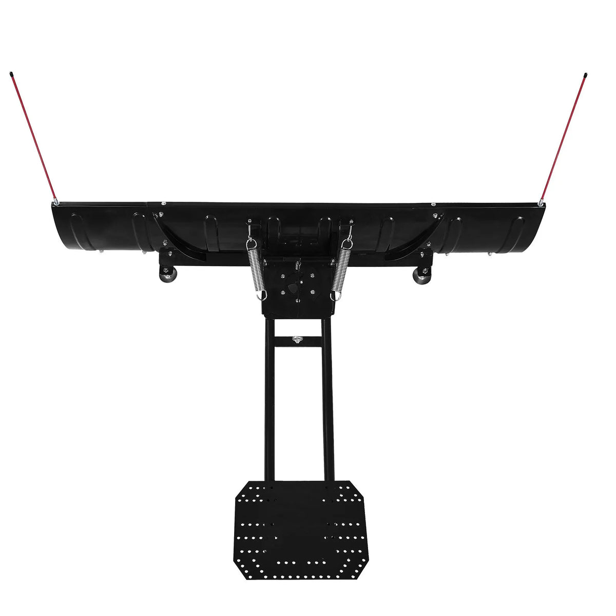 Snow Plough 109/183 cm Adjustable, Quick-Release, Universal Mount with Rubber Edge Guards, Steel Blade, Suitable for Most UTV and ATV