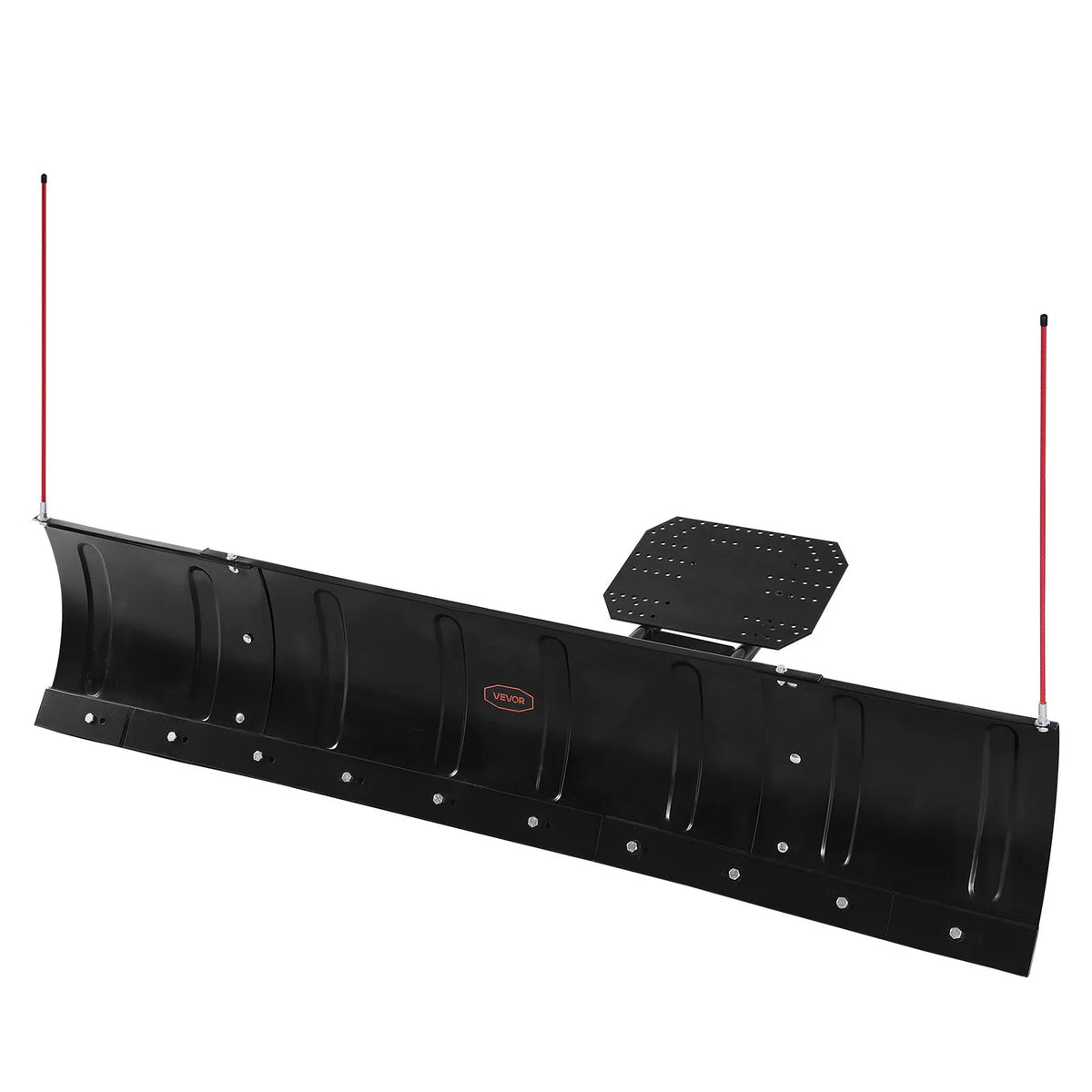 Snow Plough 109/183 cm Adjustable, Quick-Release, Universal Mount with Rubber Edge Guards, Steel Blade, Suitable for Most UTV and ATV