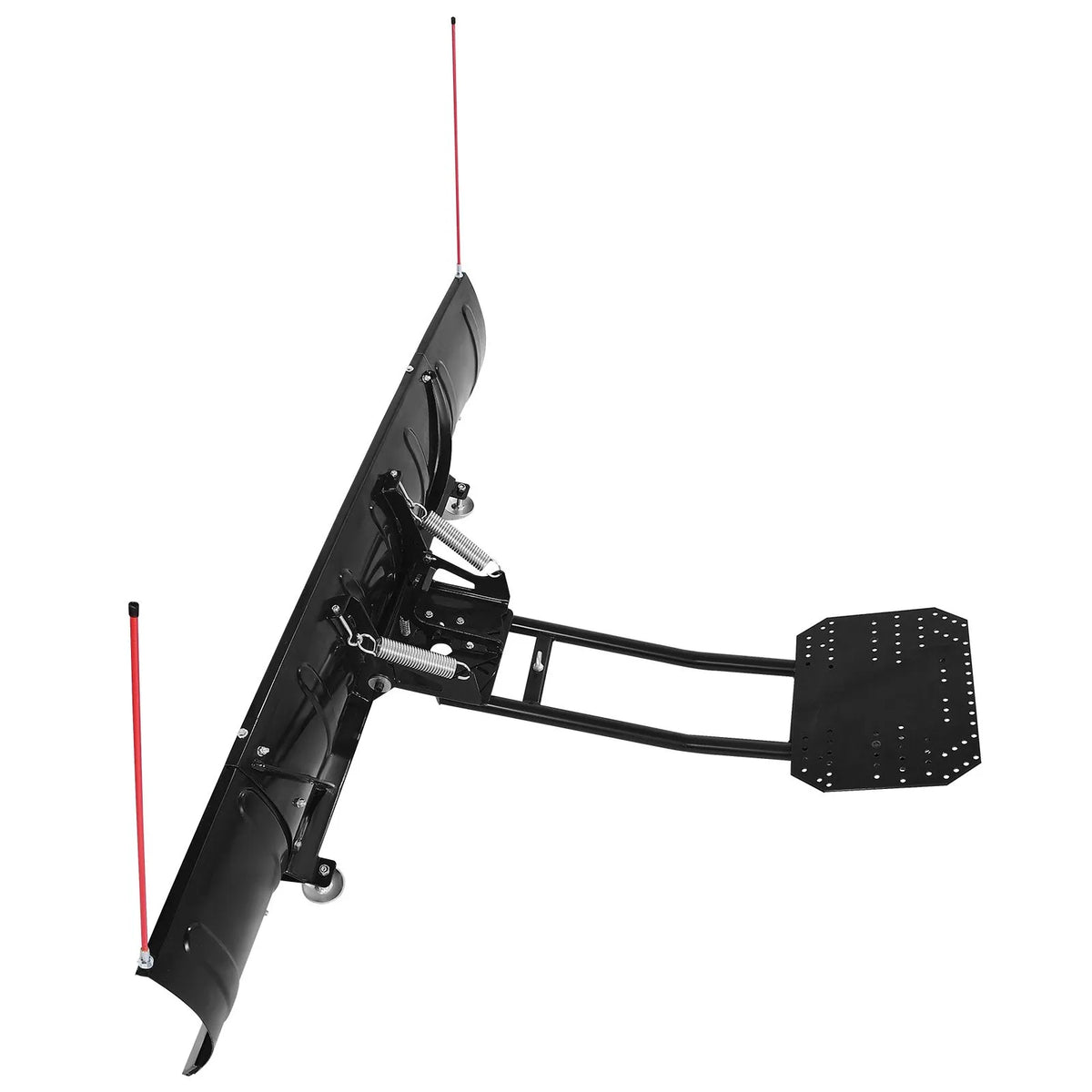 Snow Plough 109/183 cm Adjustable, Quick-Release, Universal Mount with Rubber Edge Guards, Steel Blade, Suitable for Most UTV and ATV