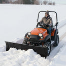 Sniega lāpstas komplekts, universāls 122 cm uzstādāms aprīkojums ar augstuma un sānu regulēšanu, ātri noņemams, tērauda ATV lāpstas asmens, 3 stiprināšanas iespējas, efektīva sniega tīrīšana, piemērots lielākajai daļai ATV un UTV