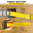 E-Track sprūdrata stiprinājumu siksnu komplekts, 18 gab., 4,6 m kravas nostiprināšanai furgonos, kravas automašīnās un piekabēs