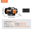 VEVOR 6 collu kanāla ventilaatorid HVAC izplūdes ventilatora komplekts ar EC mainīga ātruma kontroli