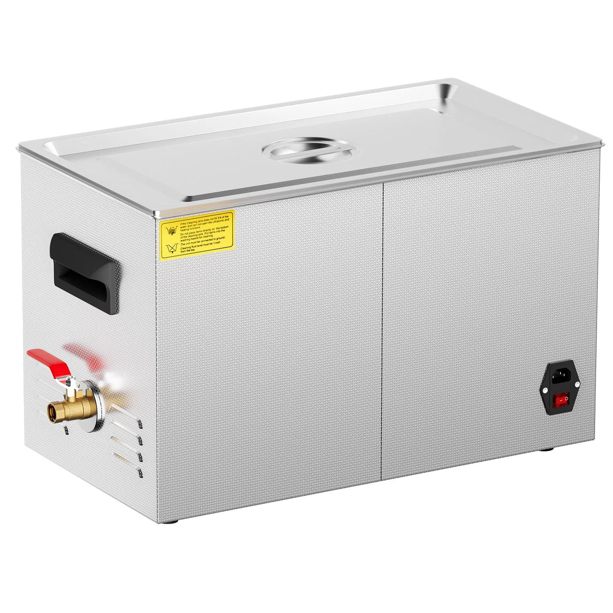VEVOR 30 l Ultrasonic Cleaner with Heater Timer and Basket, Professional Digital Sonic Cavitation Machine, 360 W Cleaning Equipment for Laboratory Instruments, Metal Parts, Carburettors, Brass, Auto Parts and Engine Components