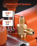 VEVOR vakuumsūknis 99 l/min, vienpakāpes rotācijas lāpstiņu HVAC gaisa kondicionēšanas vakuumsūknis R134a, R22 un R410a sistēmām, 4 polu motors, automobiļu kondicionieru apkopei un sveķu degazēšanai, ar eļļu komplektā