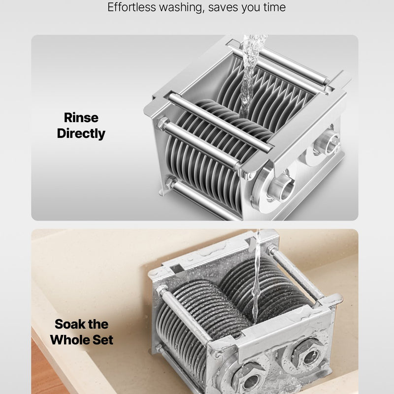 VEVOR gaļas griešanas mašīnas asmens 7 mm nerūsējošā tērauda SJY-DQ90 gaļas slīpētājam