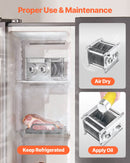 VEVOR gaļas griešanas mašīnas asmens 7 mm nerūsējošā tērauda SJY-DQ90 gaļas slīpētājam