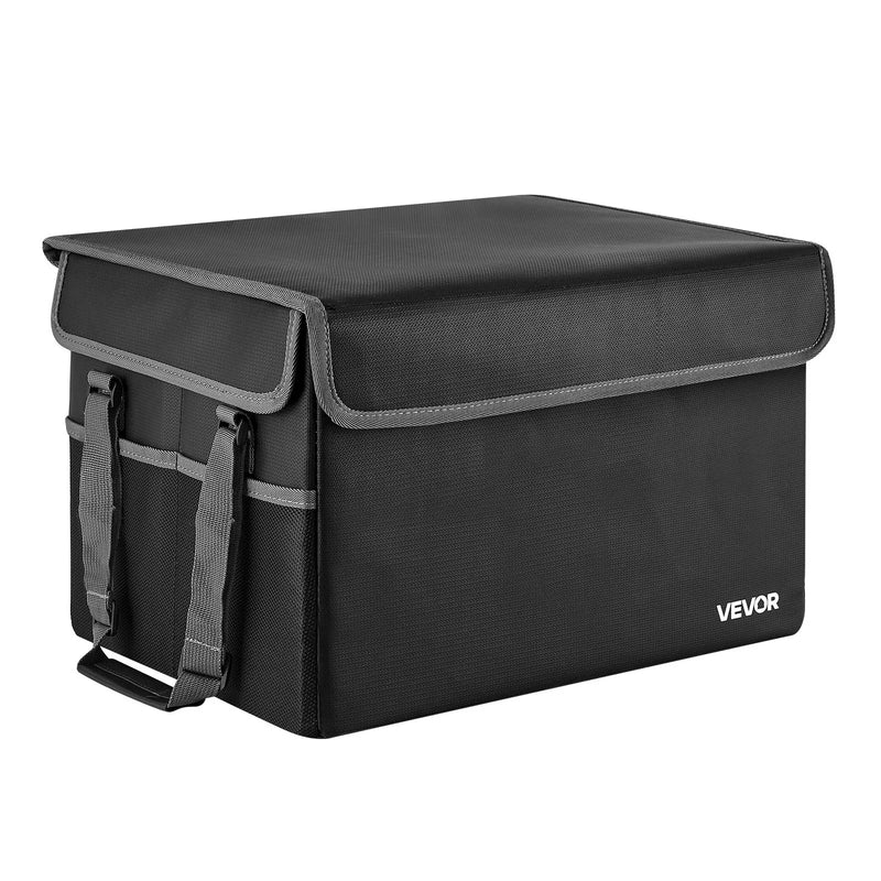 VEVOR ugunsdrošs dokumentu seifs, karstumizturīgs līdz 1000 ℃, ūdensdrošs, salokāms un telpu taupošs dizains, pārnēsājams mājām, birojam vai ceļojumiem, piemērots pasēm, svarīgiem dokumentiem un failiem