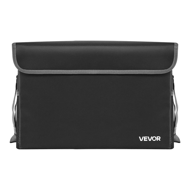 VEVOR ugunsdrošs dokumentu seifs, karstumizturīgs līdz 1000 ℃, ūdensdrošs, salokāms un telpu taupošs dizains, pārnēsājams mājām, birojam vai ceļojumiem, piemērots pasēm, svarīgiem dokumentiem un failiem