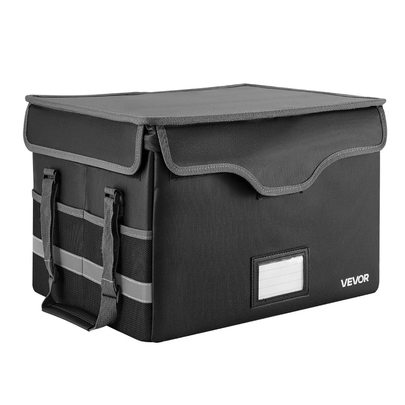 VEVOR ugunsdrošs dokumentu seifs, karstumizturīgs līdz 1000 ℃, uguns- un ūdensdrošs ar slēdzeni, pārnēsājams failu uzglabāšanas un drošības organizators mājām, birojam vai ceļojumiem, piemērots pasēm, svarīgiem dokumentiem un failiem