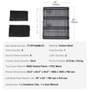 VEVOR 8 Paneļu Salokāms Metāla Suņu Treniņu Aploks ar Paklāju un Pārsegu (76 cm augsts)