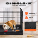 VEVOR Saliekama metāla suņu būris ar 4 paneļiem un apakšas paklājiņu, 91 cm