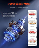 VEVOR komerciālais elektriskais gaļas griezējs un šķēlējs, 5 kg/min, desu pildītājs