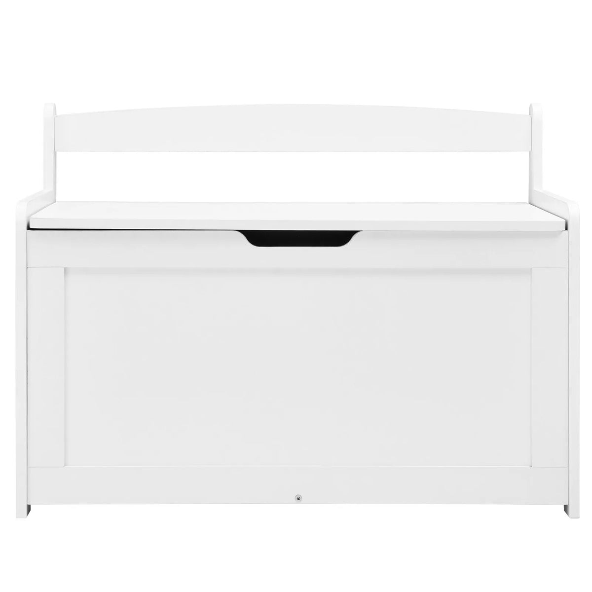VEVOR Wooden Toy Storage Box for Children with Removable Lid and Safety Hinge, Large Storage Bench-Style Box (83 × 45 × 61 cm) for Playroom, Bedroom, Living Room or Hallway, White