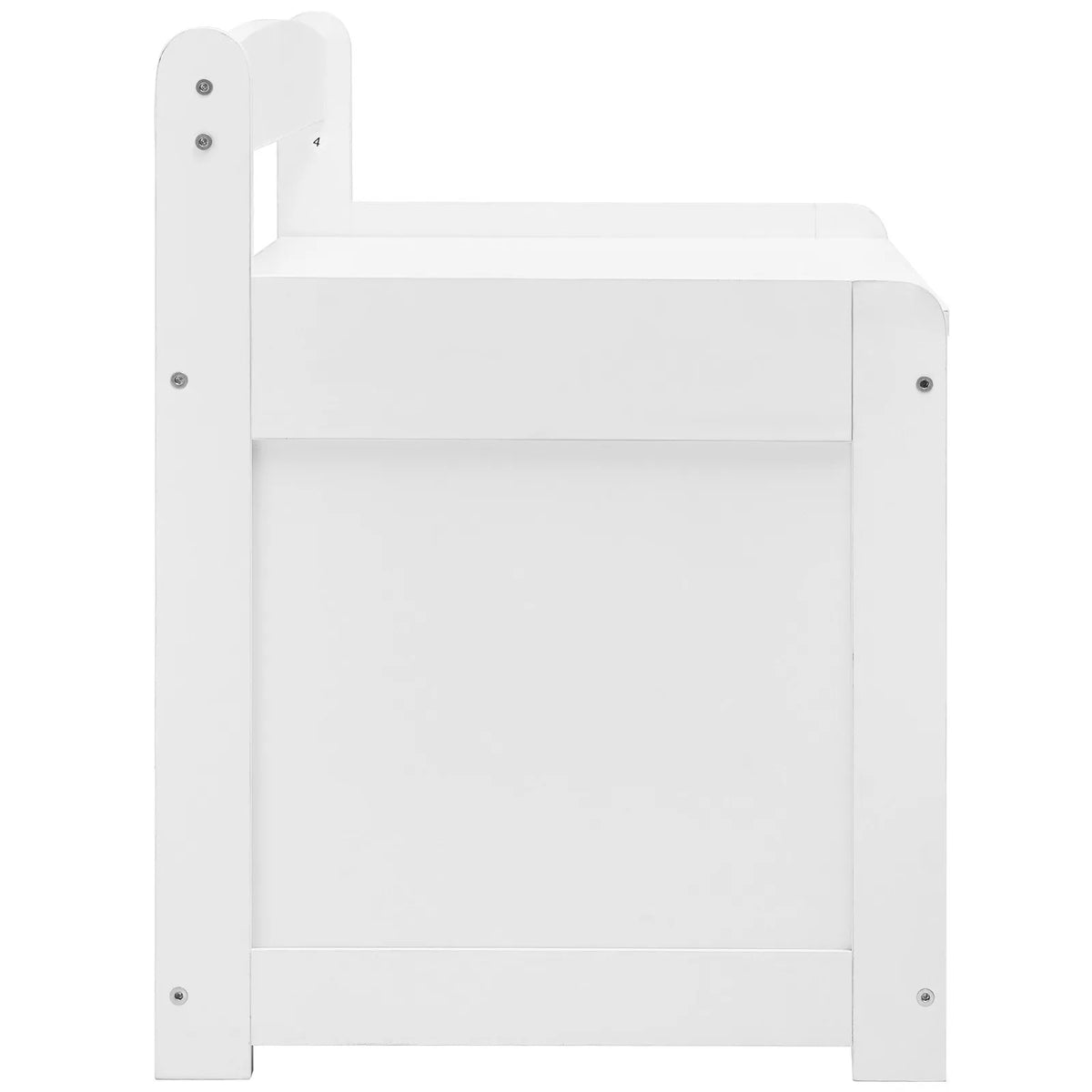 VEVOR Wooden Toy Storage Box for Children with Removable Lid and Safety Hinge, Large Storage Bench-Style Box (83 × 45 × 61 cm) for Playroom, Bedroom, Living Room or Hallway, White