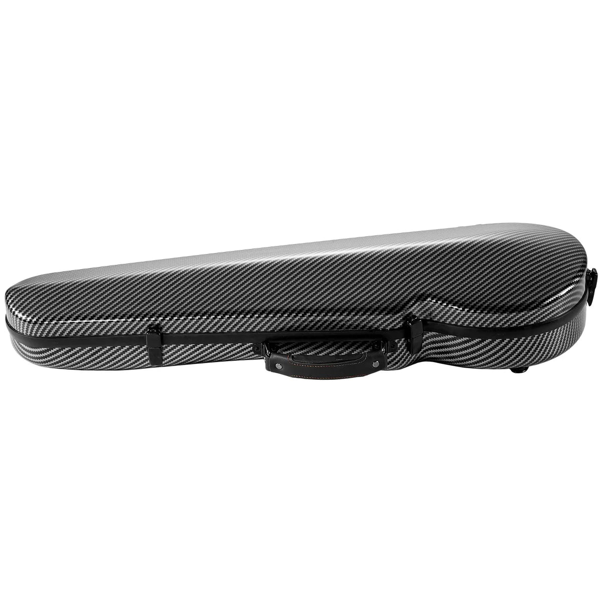 VEVOR 4/4 Violin Case with Hygrometer, Lightweight Hard Case with Plush Lining and 2 Shoulder Straps, Black