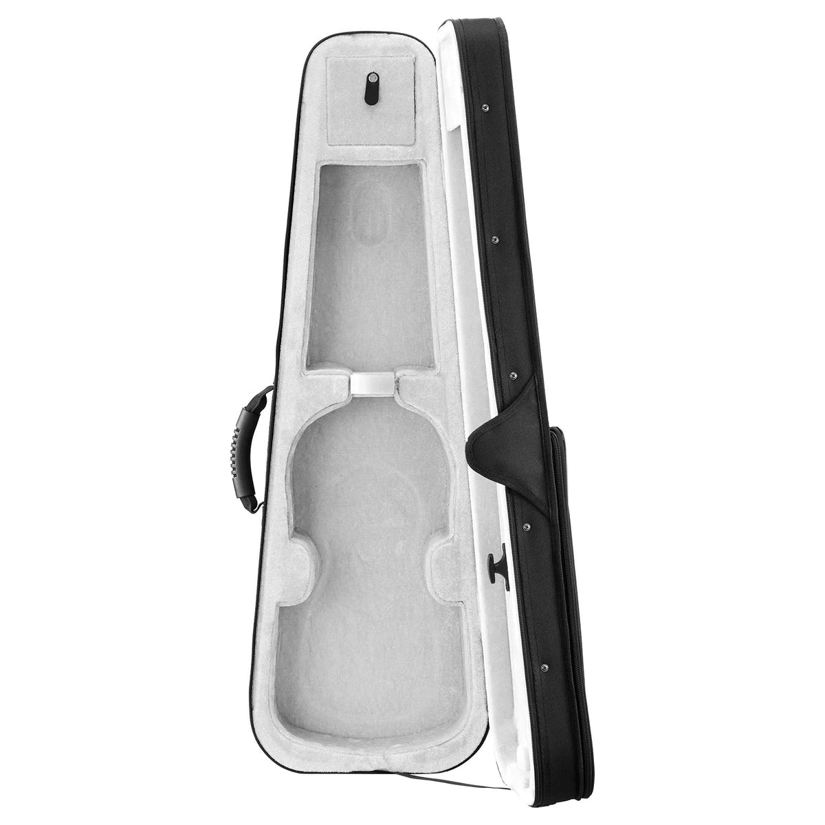 VEVOR 4/4 Violin Case, Waterproof Nylon with Soft Lining and 2 Shoulder Straps, Black