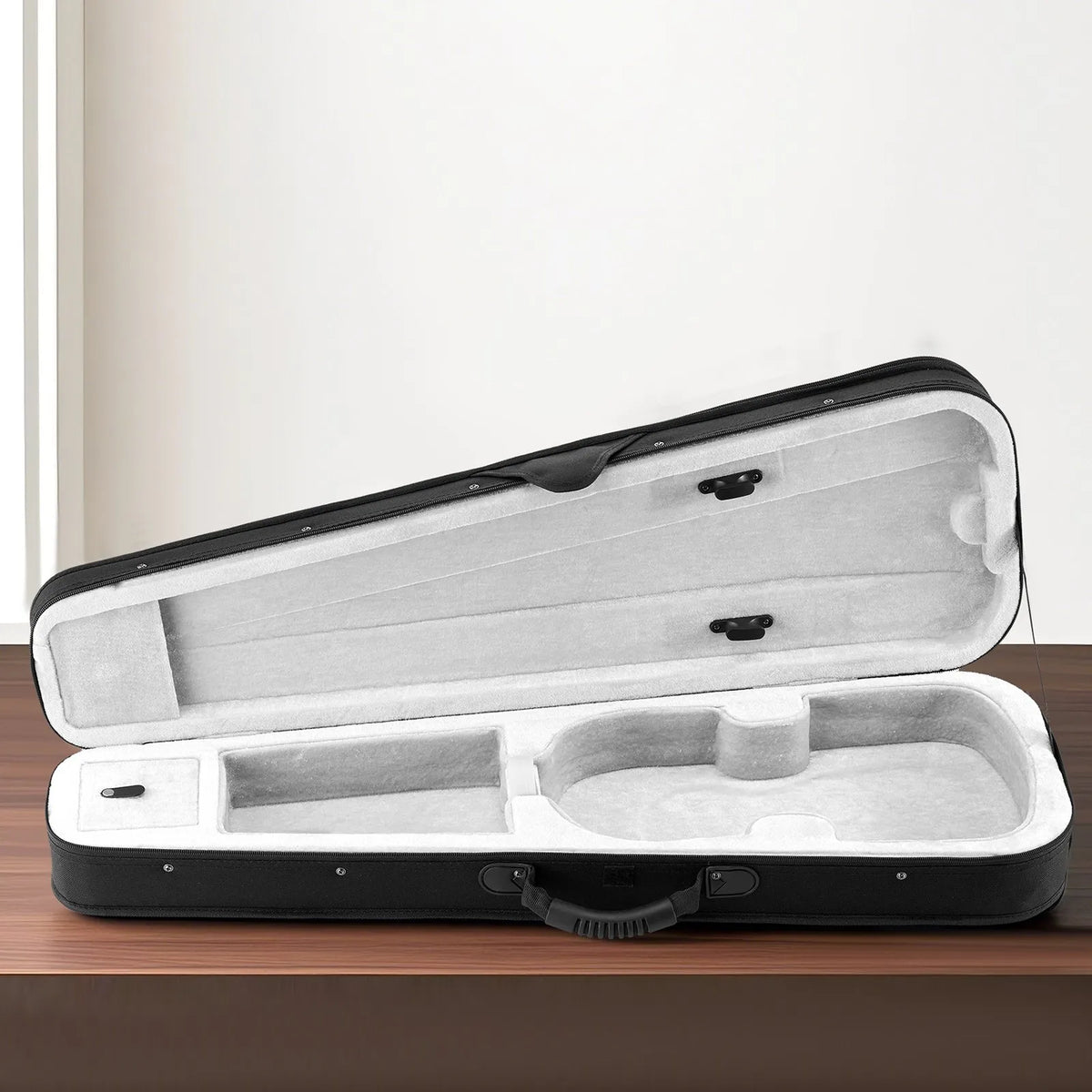 VEVOR 4/4 Violin Case, Waterproof Nylon with Soft Lining and 2 Shoulder Straps, Black
