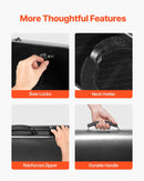 VEVOR 4/4 vijoles soma, pārnēsājama kompozīta oglekļa šķiedras kaste, melna