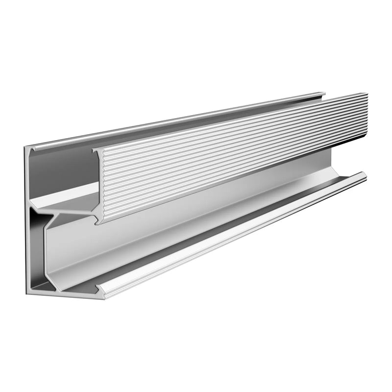 VEVOR saules paneļu montāžas komplekts ar mini sliedēm 10 × 101,6 mm, 4 gala skavām un 6 vidējām skavām, saules paneļu stiprinājumi metāla, betona, koka un dakstiņu jumtiem