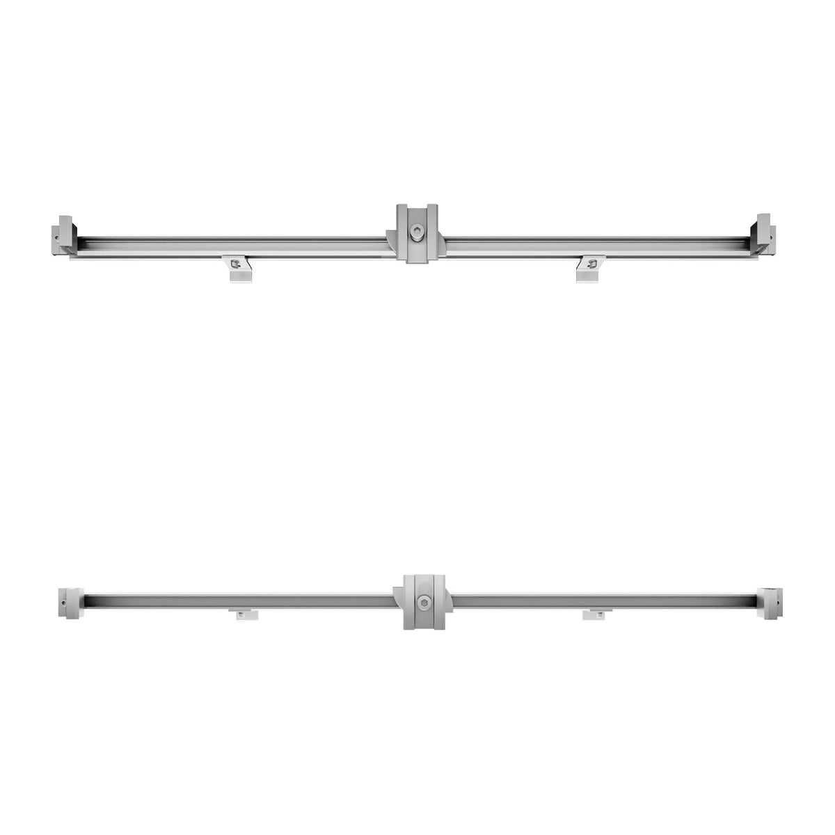 VEVOR Solar Panel Mounting Bracket Kit with 4 × 762 mm Aluminium Rails, 4 End Clamps and 2 Mid Clamps, for Metal, Concrete, Wood and Tile Roofs
