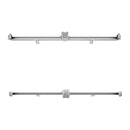 VEVOR saules paneļu montāžas kronšteinu komplekts ar 4 × 762 mm alumīnija sliedēm, 4 gala skavām un 2 vidējām skavām, paredzēts metāla, betona, koka un dakstiņu jumtiem