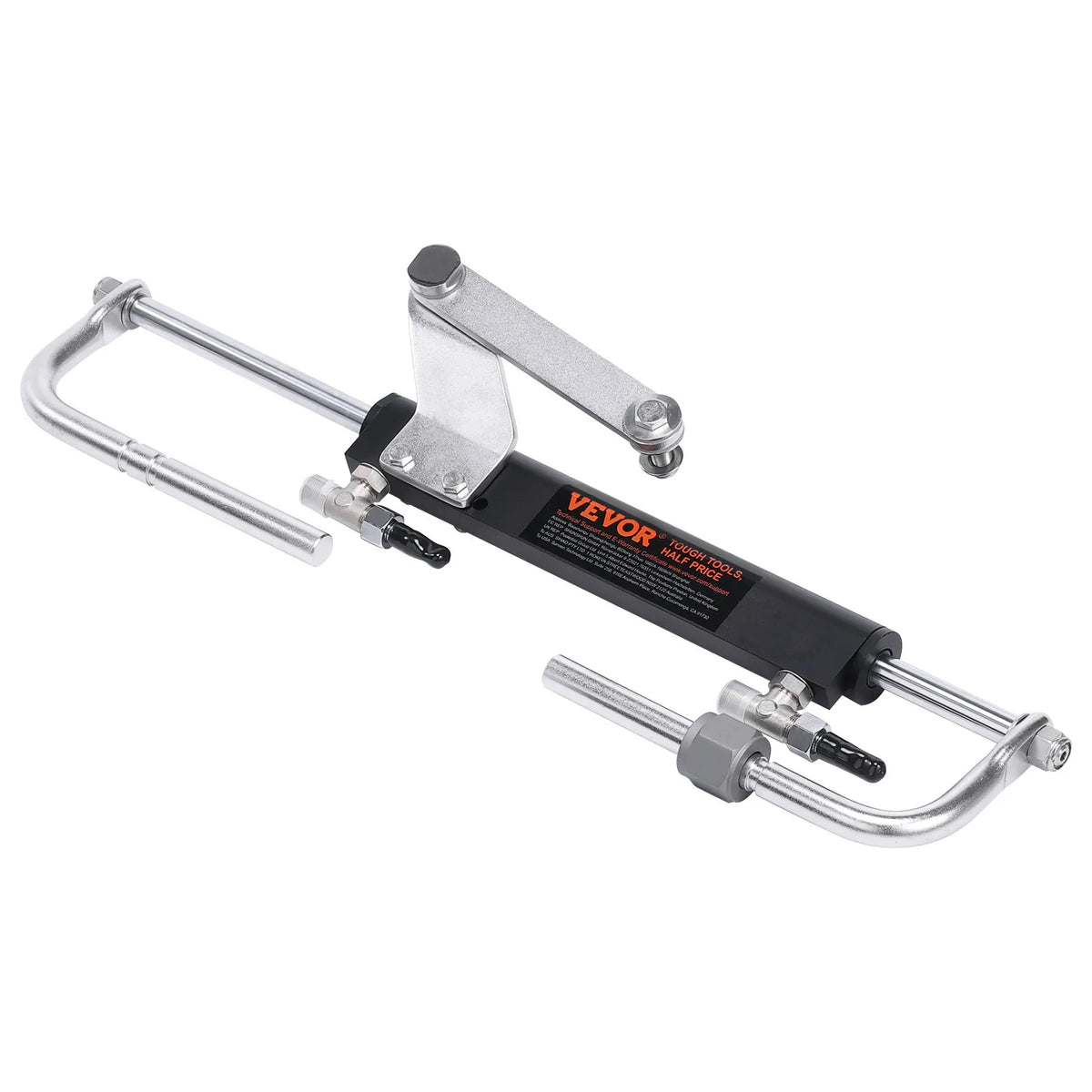 Hydraulic Steering System for Boat, 90 HP, with Pump, Dual-Action Cylinder and 6.1 m Hose