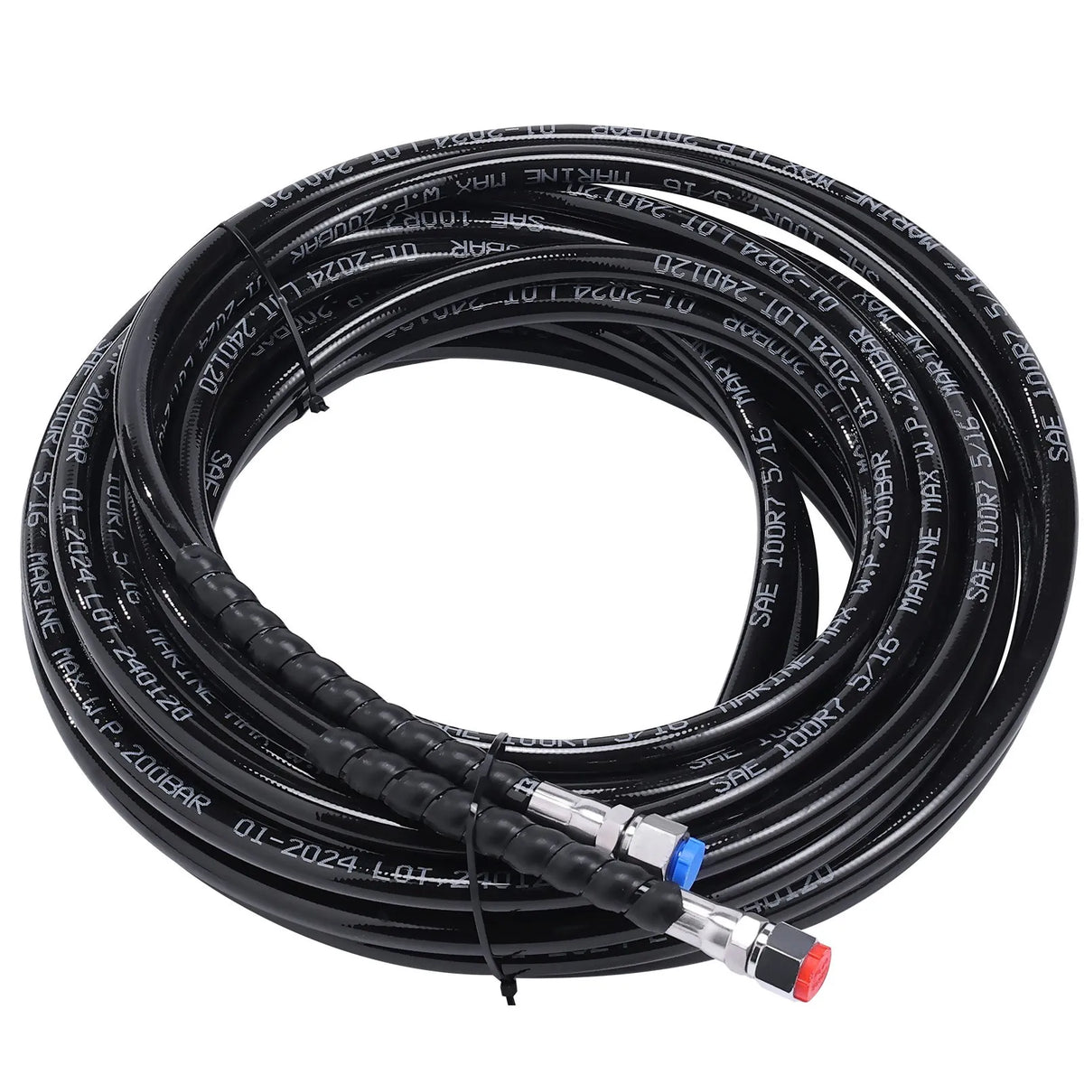 Hydraulic steering system for boat, 150 HP, with pump, dual-action cylinder and 7.9 m hose
