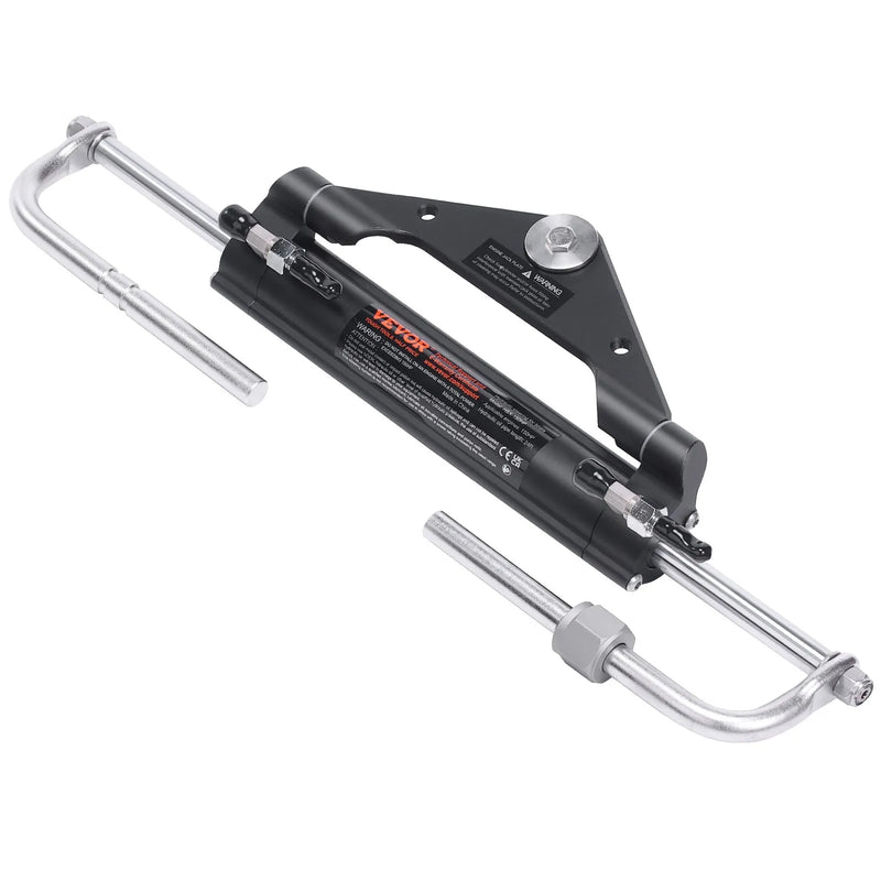 Hidrauliskā stūres sistēma laivai, 150 ZS, ar sūkni, divvirzienu cilindru un 7,3 m šļūteni