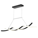 Moderna lustra, 24 W LED piekaramais gaismeklis ar tālvadības pulti, regulējams spilgtums un krāsu temperatūra 3000 K–6000 K, silikona plafons, piemērota virtuvei un ēdamistabai